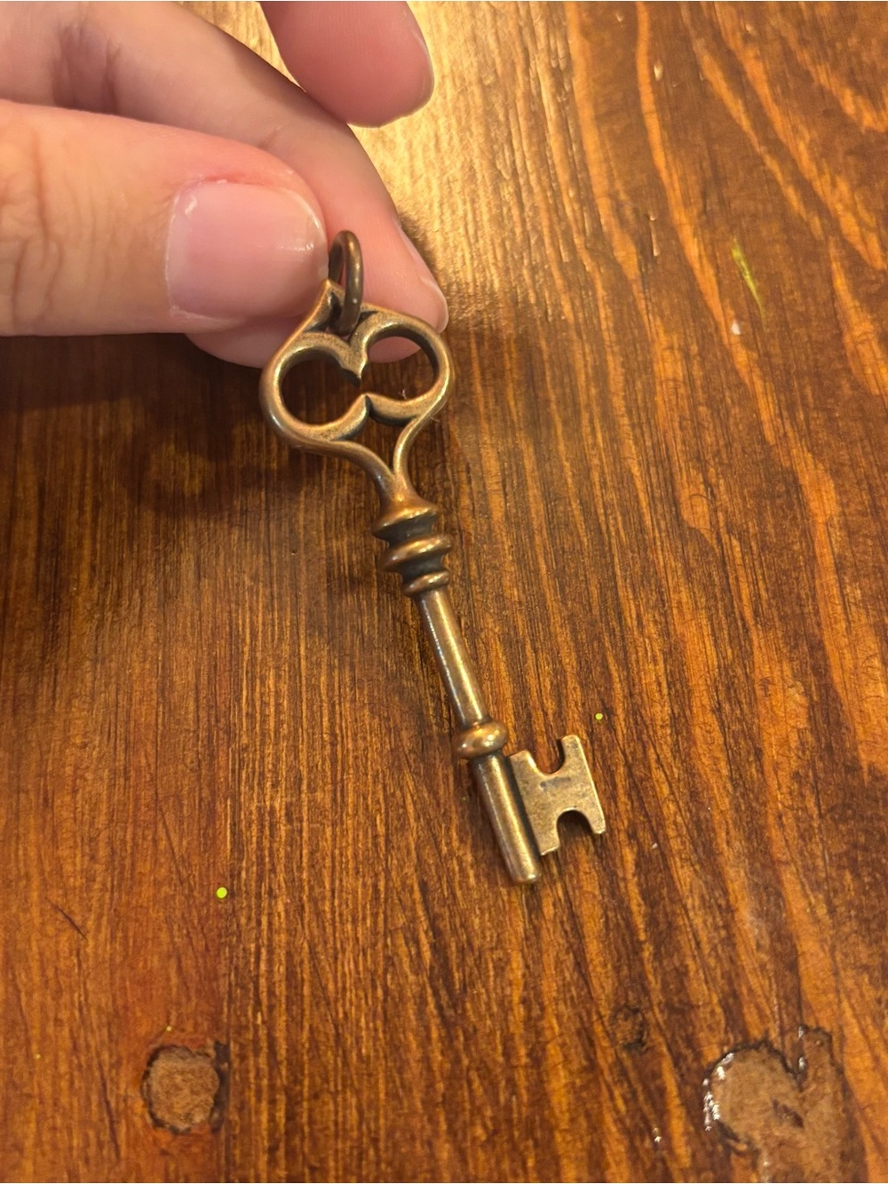 James Avery retired bronze Renaissance key pendant